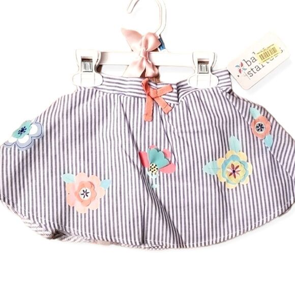 NWT Baby Starters Circle Skirt w/ Flowers - Picture 1 of 5